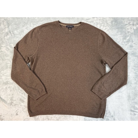 Banana Republic Sweater Men's XL Brown Cotton Cashmere Preppy Casual